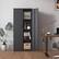 Front. Mirfee - 71" Metal Garage Cabinet with Locking Doors & 3 Shelves - Black.