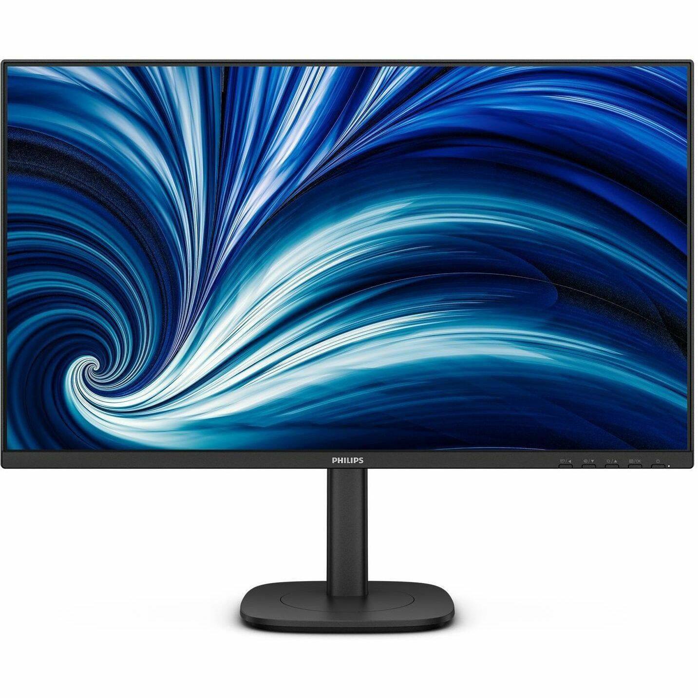 Alt View 4. Philips - Philips 27B2N3500J 27" Class WQHD LED Monitor - 16:9 - Textured Black - 27" Viewable - In-plane Switching (IPS) - Textured Black.