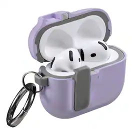 Vena - For Apple Airpods 4 Case Cover, Airpods Case 4 4th Generation Dual Layer Auto Open Lock Wireless Charging - Purple