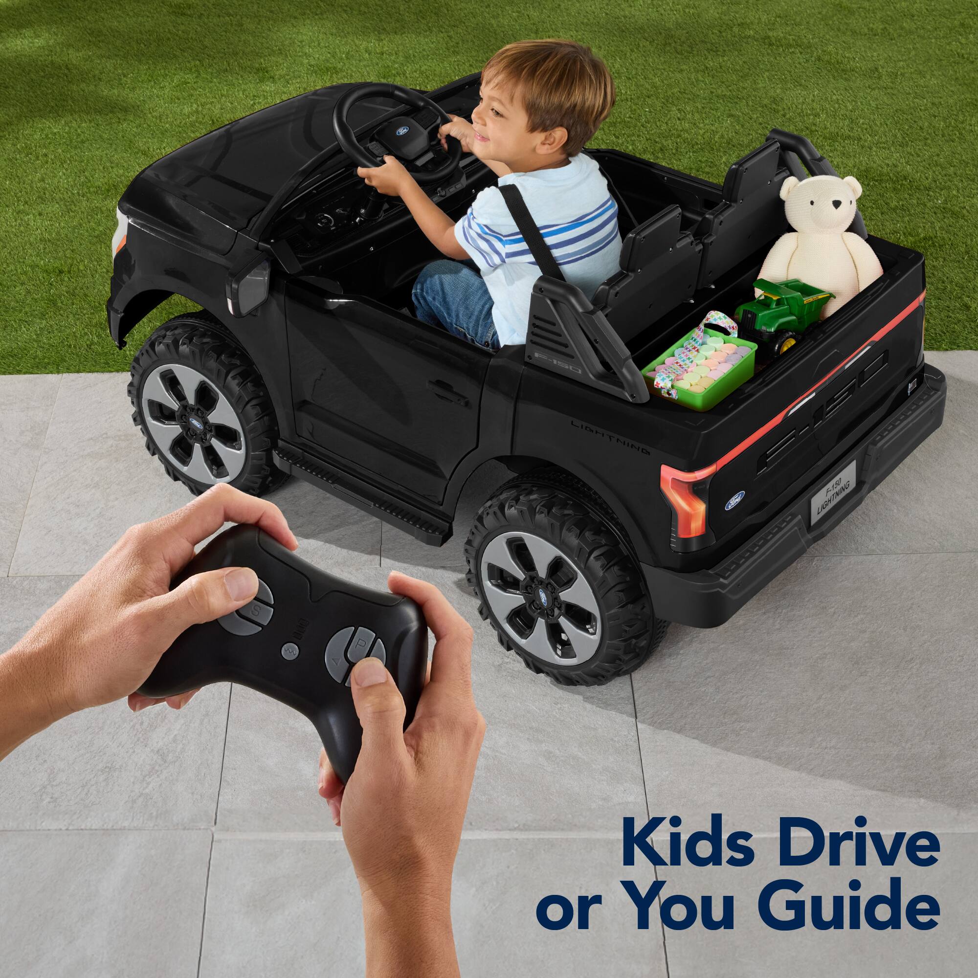 The corrected text is: "Kids Drive or You Guide."