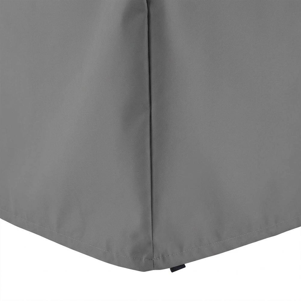 Alt View 2. FurniFact - Outdoor Side Table Cover for Weatherproof Protection - Gray.