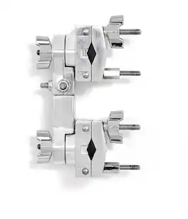Gibraltar Hardware - 2-Way Super Multi Clamp, Universal Drum Hardware Grabber Clamp with 360° Ratchet Tilters, Key Lock Connector