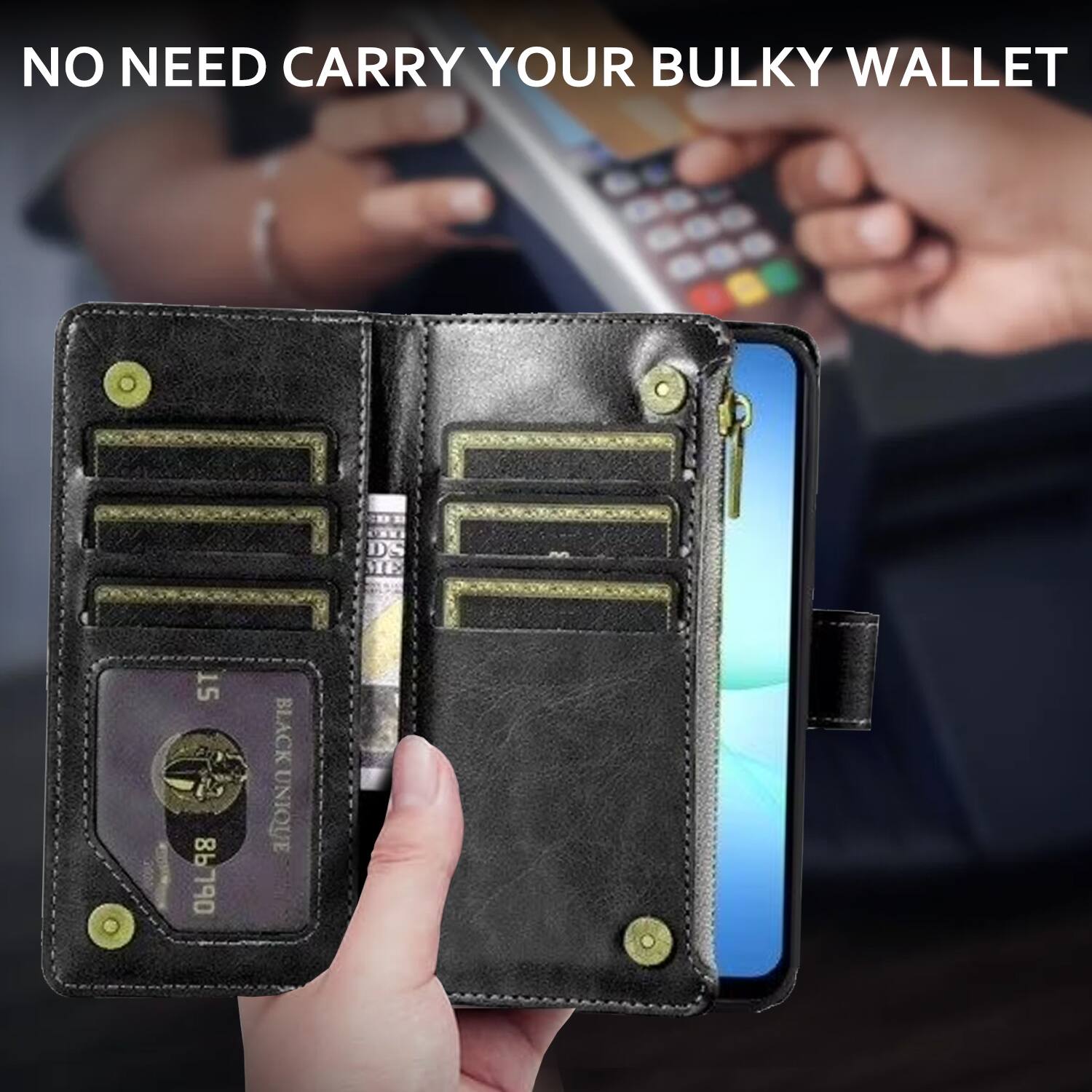 NO NEED CARRY YOUR BULKY WALLET

BLACK UNIQUE

86790