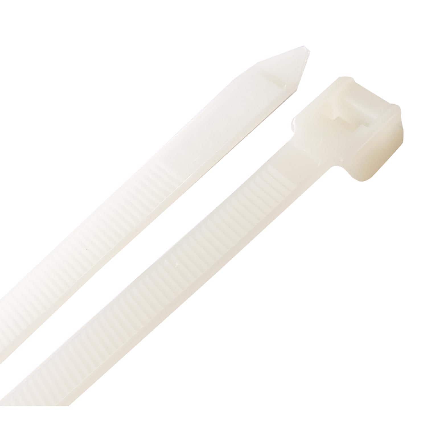 Steel Grip - 24 in. L White Cable Tie 10 pk