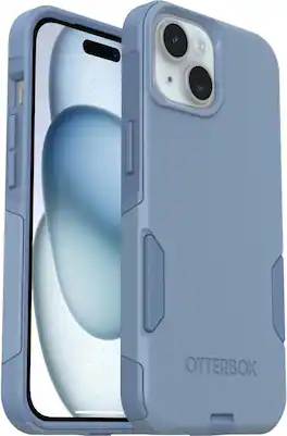 OtterBox - Commuter Series Hard Shell Case for Apple iPhone 17e, Apple, iPhone 16e, iPhone 15, iPhone 14, & iPhone 13 - Crisp Denim (Blue)