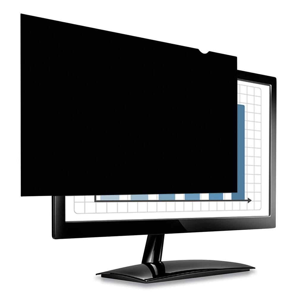 Angle. Fellowes - 4807001 PrivaScreen 16:9 Aspect Ratio Blackout Privacy Filter for 21.5 in. Widescreen Flat Panel Monitor - Black.