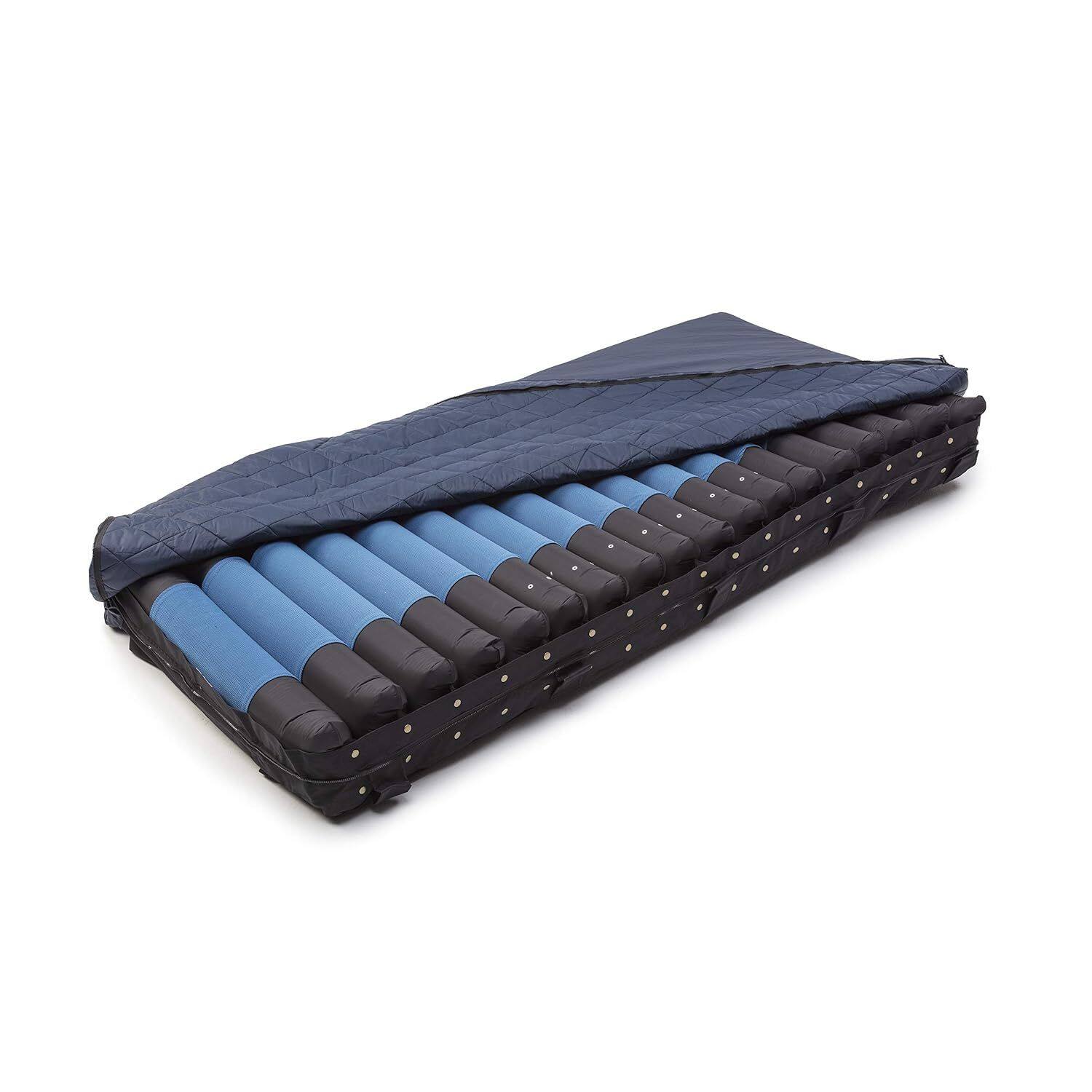 Alt View 3. Invacare - MicroAIR Advanced Alternating Pressure Mattress System 500lb Capacity - Blue.