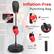 Inflation-Free Punching Bag PU ABS 1 Adjustable Knob 2 Quick Rebound Design 3 Glove-hanging Area 4 Sturdy Metal Tube