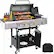 Front. Chateau Abodes - 4-Burner Propane Gas Grill with Side Burner & Cover, 51,000 BTU, Stainless Steel for Outdoor BBQ, Camping, Backyard - Black, Sliver.