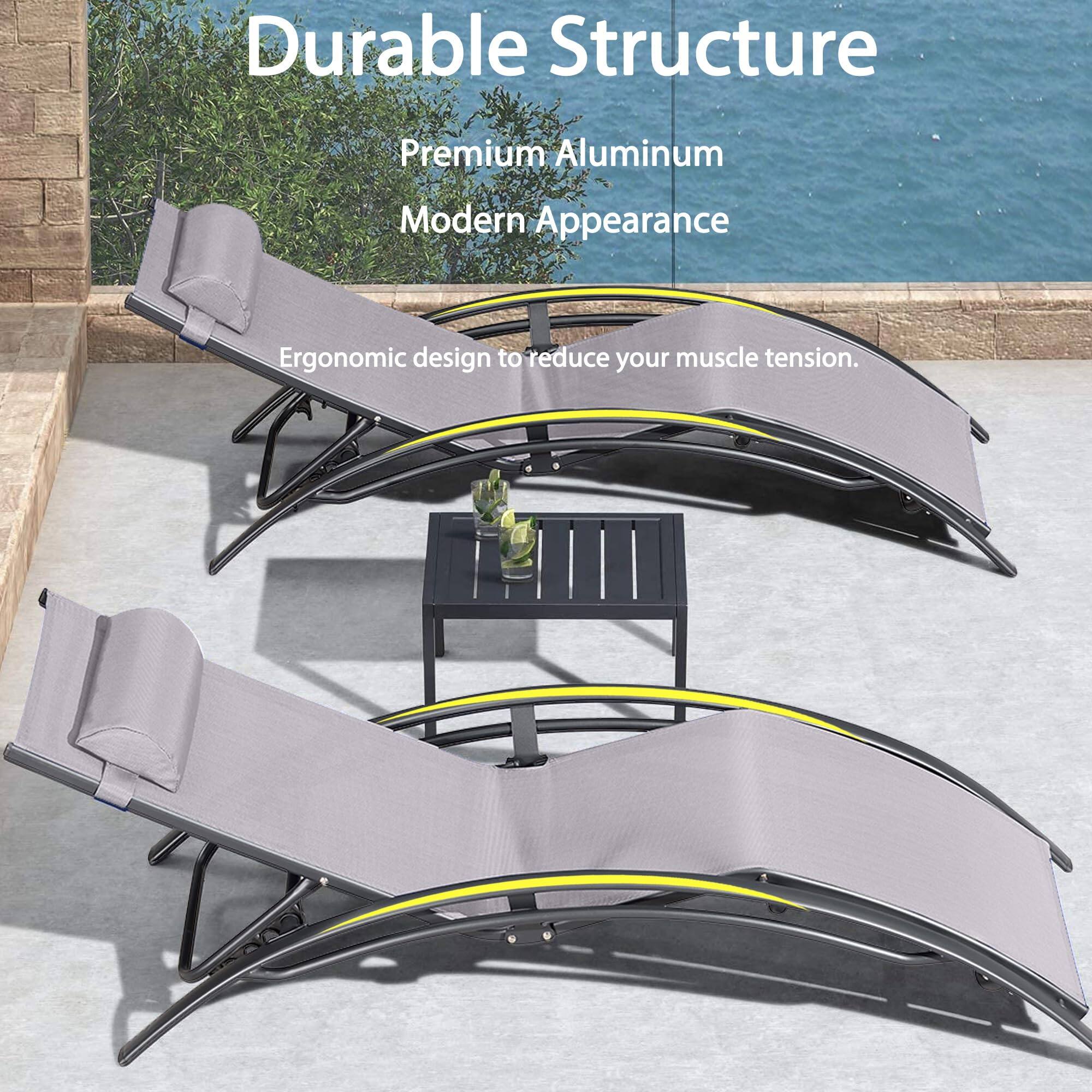 Durable Structure  
Premium Aluminum  
Modern Appearance  
Ergonomic design to reduce your muscle tension.