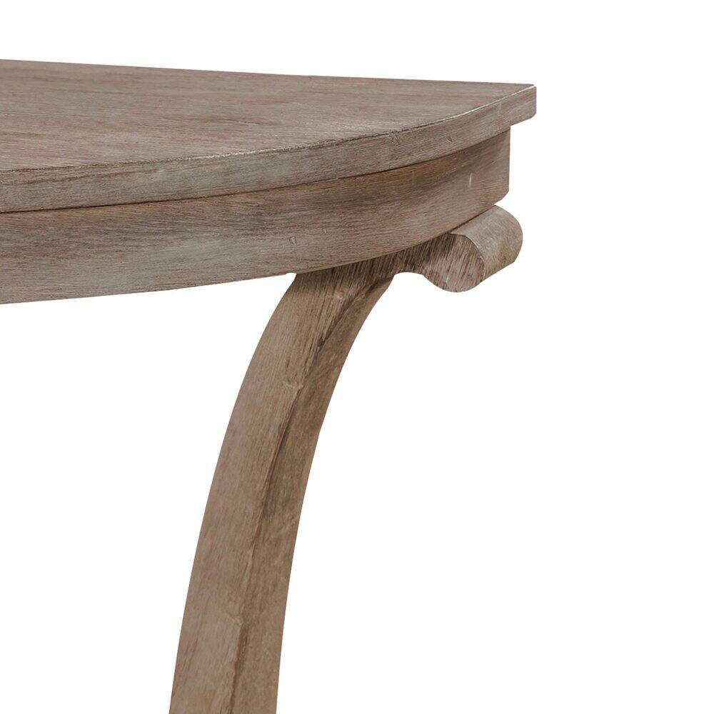Back. Liberty Furniture Industries - Greystone Mill Sofa Table in Stone White Wash w/ Wirebrush Distressing - Gray.
