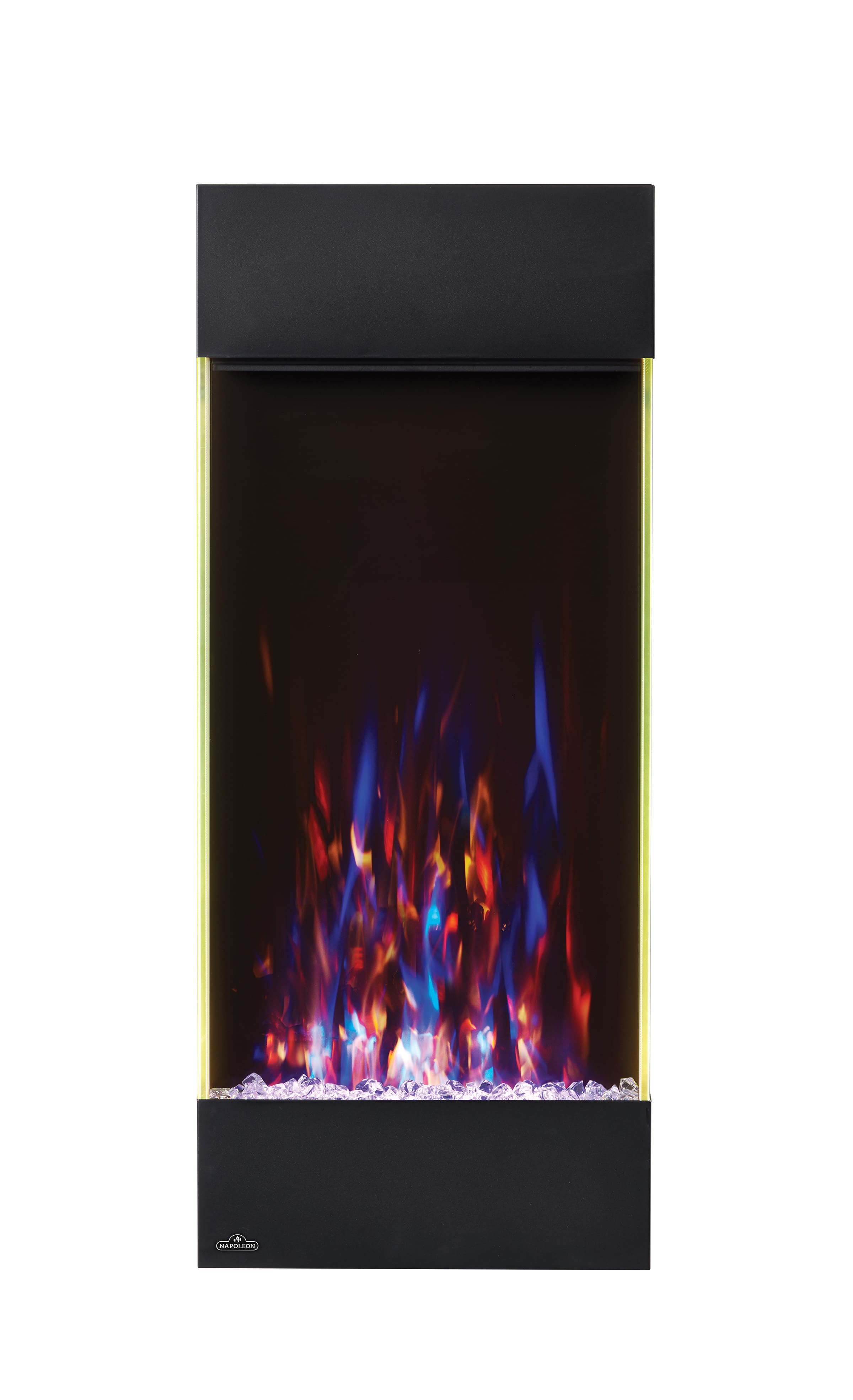 Napoleon - Allure Vertical 38-Inch Wall-Hanging Electric Fireplace - Black - Front_Zoom