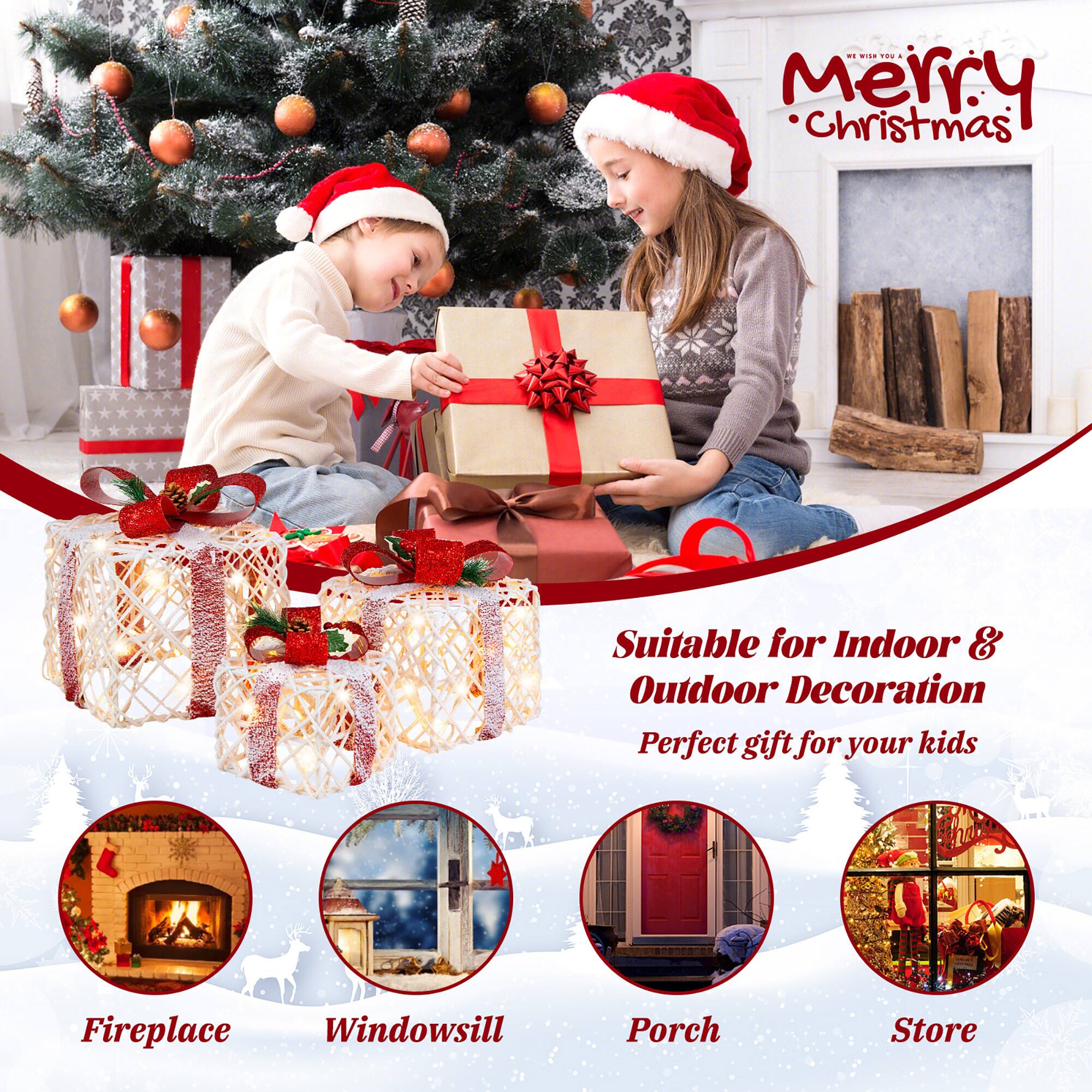 Merry Christmas

We wish you a Merry Christmas

Suitable for Indoor & Outdoor Decoration

Perfect gift for your kids

Fireplace

Windowsill

Porch

Store