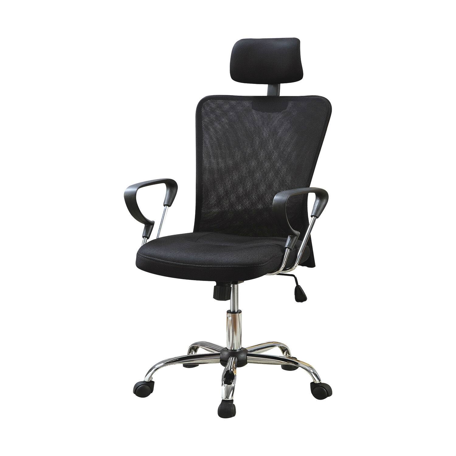 SlickBlue - Mesh Executive Computer Chair – High Back Office Chair with Headrest - Black