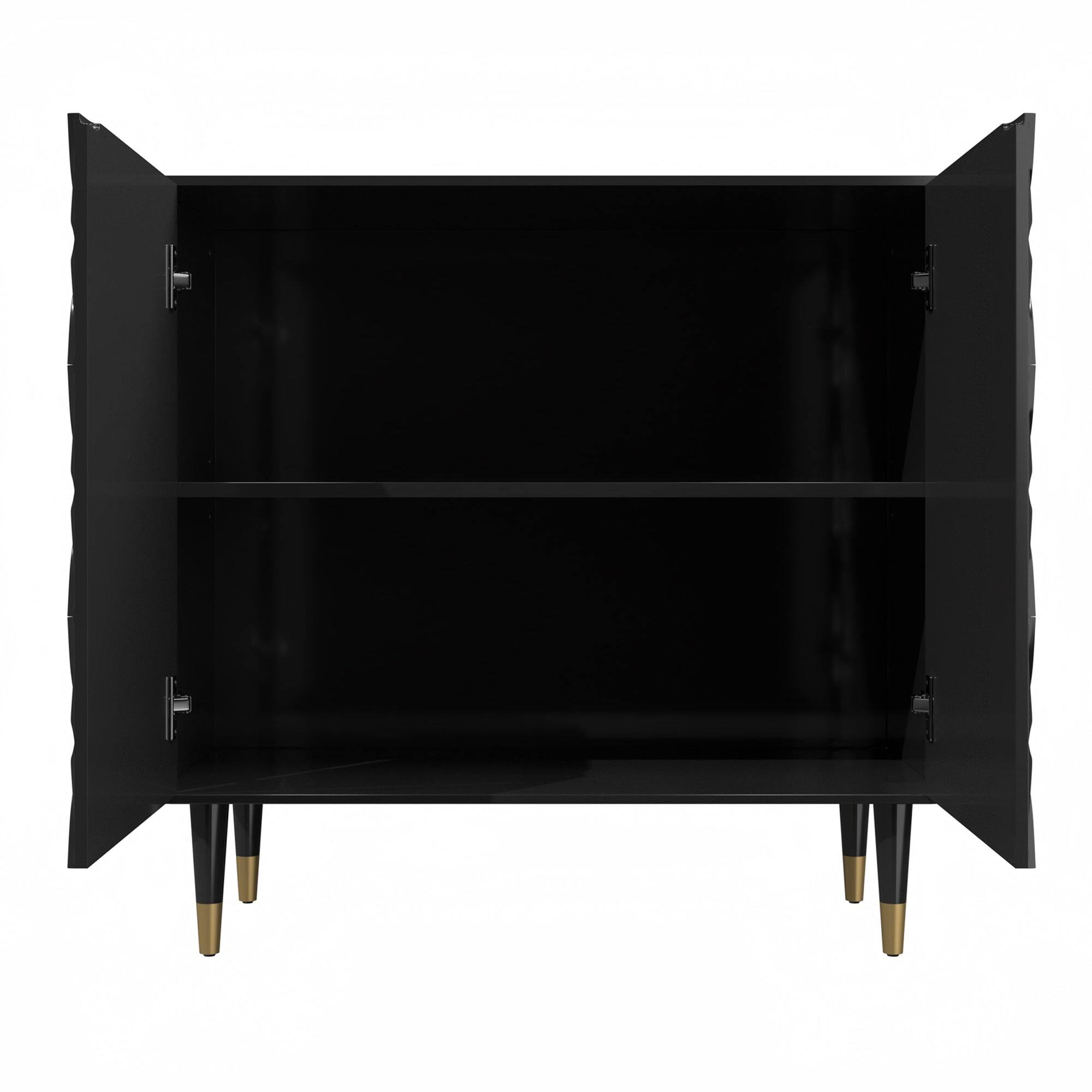 Alt View 7. Boyel Living - 2 Door Locker Accent Cabinet - Black.