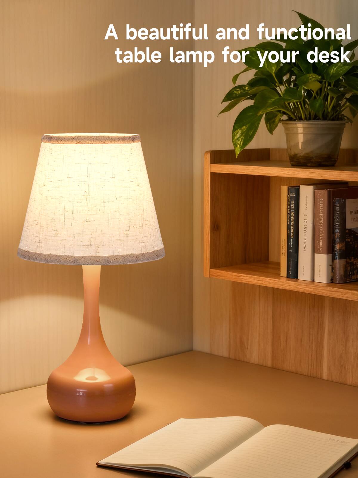A beautiful and functional table lamp for your desk