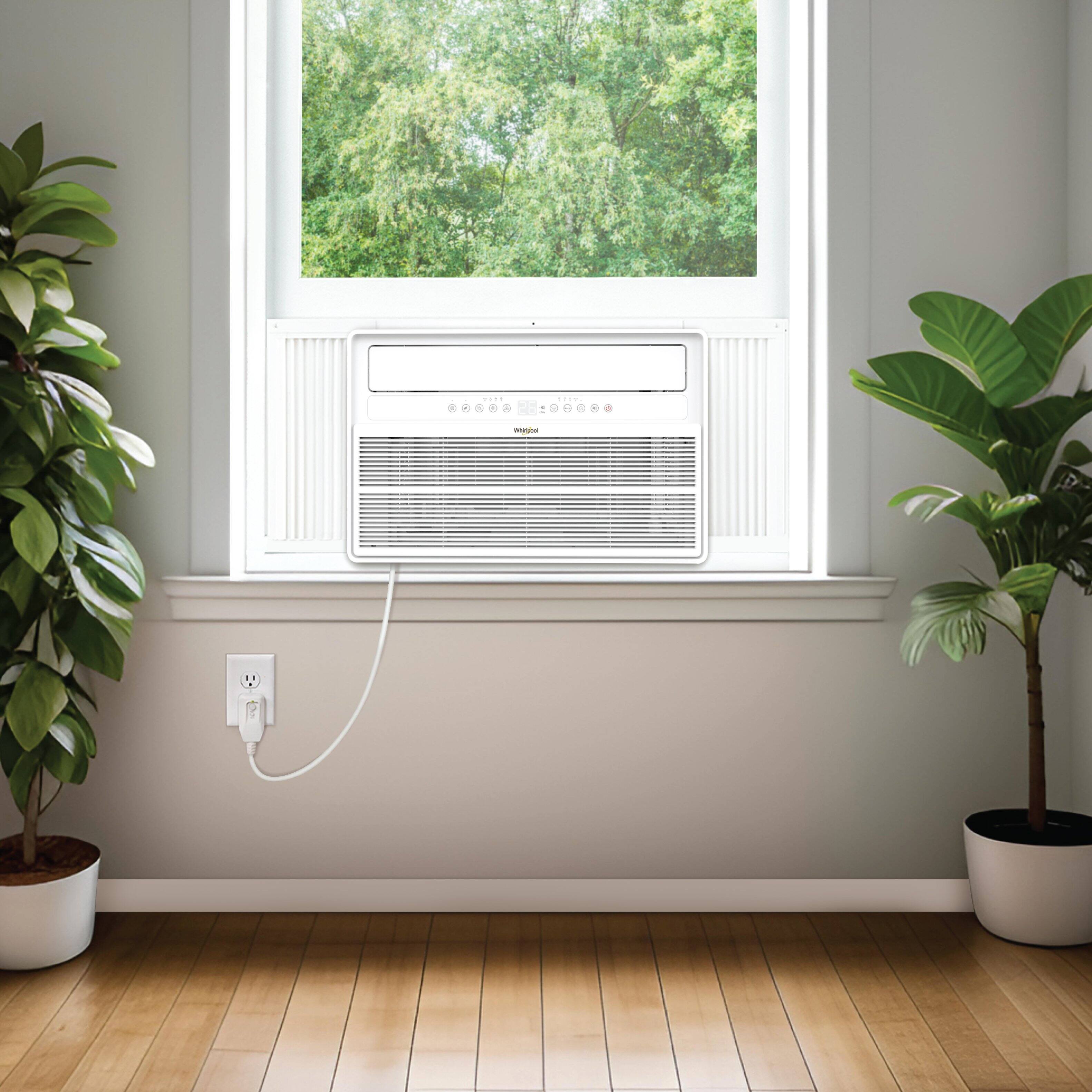 Alt View 7. Whirlpool - 1,000 Sq. Ft. 18,000 BTU 230V Window Mounted Inverter Air Conditioner with Remote Control - White.