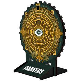 Fan Creations - Green Bay Packers Aztec Circle Desk Calendar - Multicolor