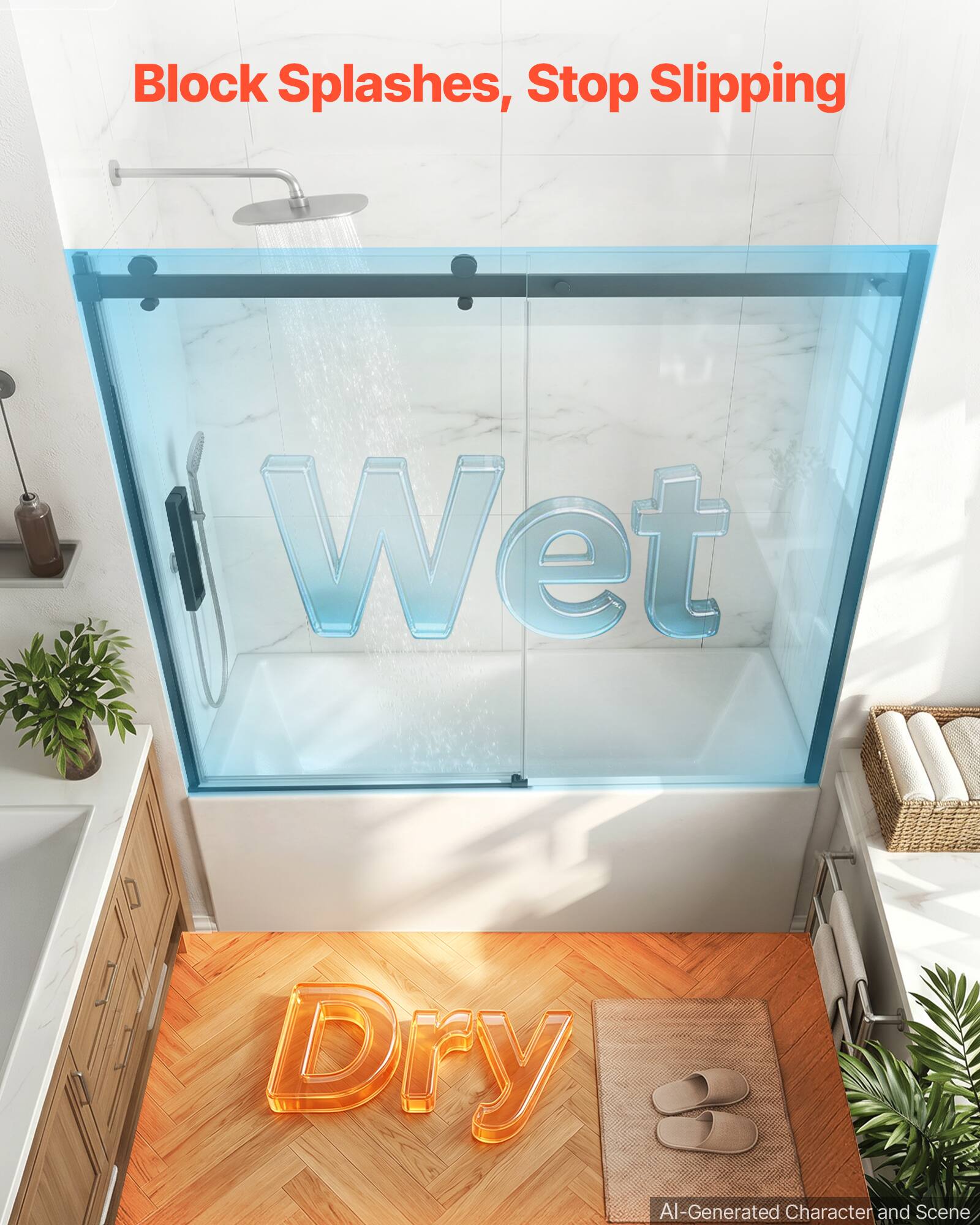 Block Splashes, Stop Slipping

Wet

Dry

AI-Generated Character and Scene