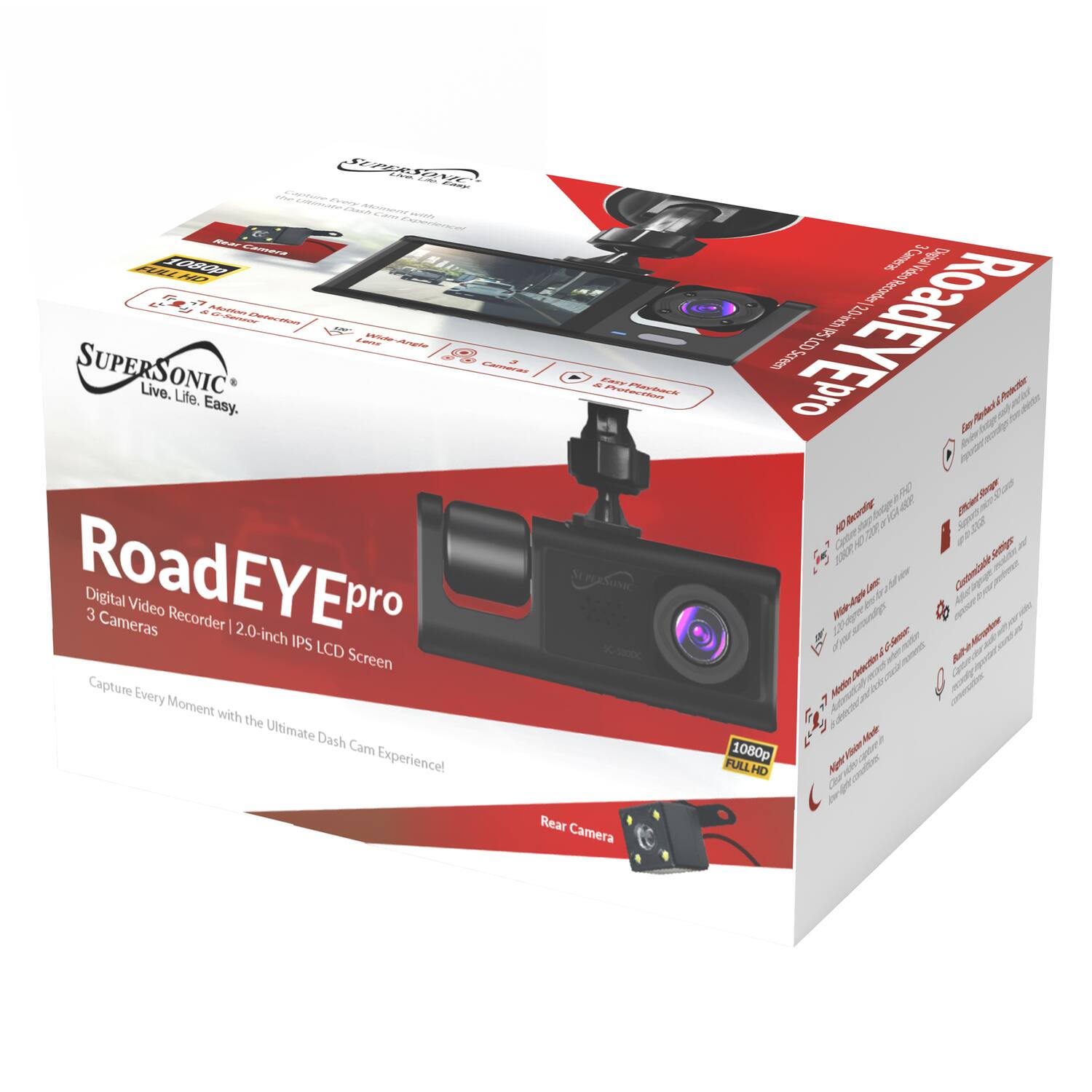 - B3IND f0 1 - - - SAW INIECNN - NNA i SUPERS ONIC r Live. Life. Easy. RoadEYE Digital 3 Cameras Video Recorder 2.0-inch pro IPS LCD Screen Capture Every Moment with the Ultimate Dash Cam Experience! J

RoadEYEpro 50 20% /00 IACK - - TOAIO - Cre sr r &e d A Aar RD Or

oOF 2ar drdg dar vsi OHEA NP vin 2IX mte Cebm

Cogr 2K SEPERSUNI Ser a e demate de u AA a Anr NN

- uter Ses n Ad M Saea A MF 1060p Vlor FULL HD A ER Cr Rear Camera