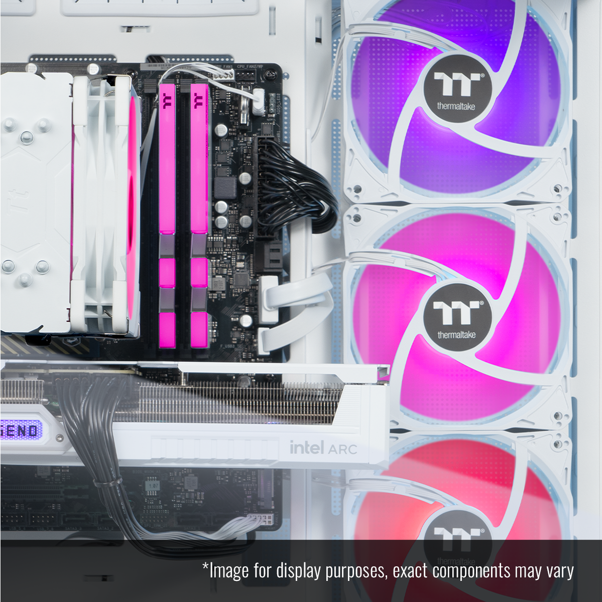 "FA - M/E   "thermaltake thermaltake ENO intel ARC ? thermaltake *Image for display purposes, exact components may vary"