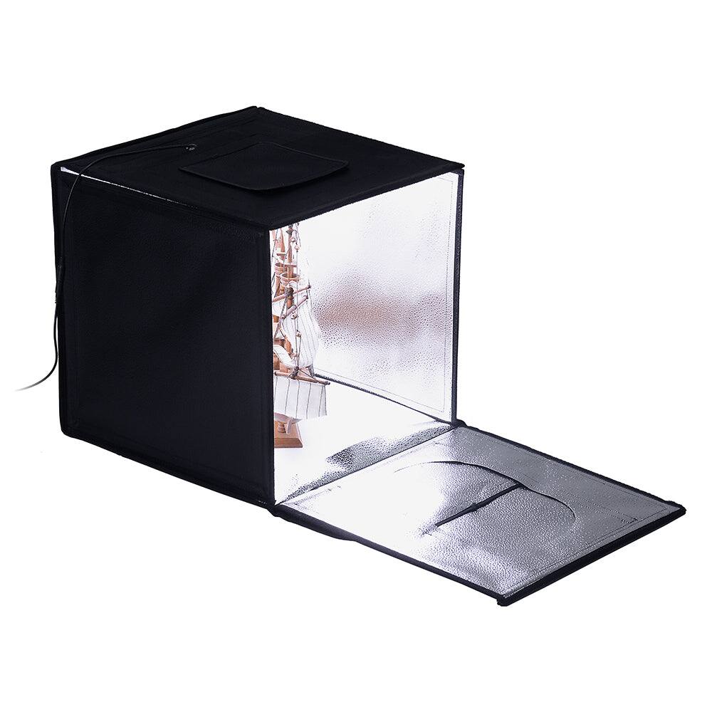Angle. Fotodiox - 16x16" Studio-in-a-Box LED for Table Top Photography - Integrated LED Lights; Carrying Case and Four Backdrops.