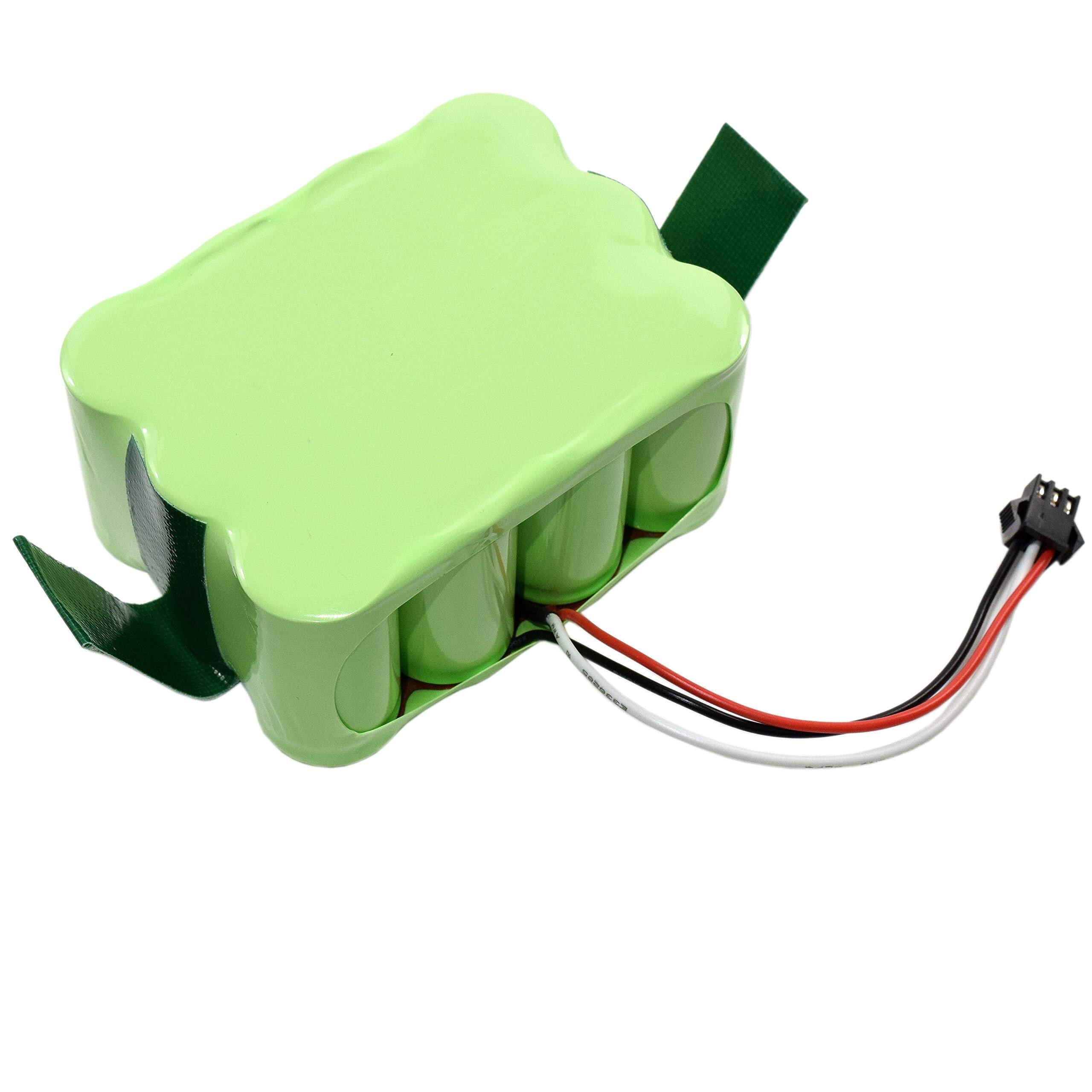 Left. HQRP - Battery for bObsweep Bobi Classic, BObi Pet Robotic Vacuum Cleaner, 00 Series, OO Series 017144-TN, BQBS1000, BQBS1003.