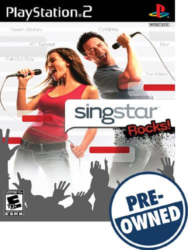 Front Standard. Singstar Rocks — PRE-OWNED - PlayStation 2.
