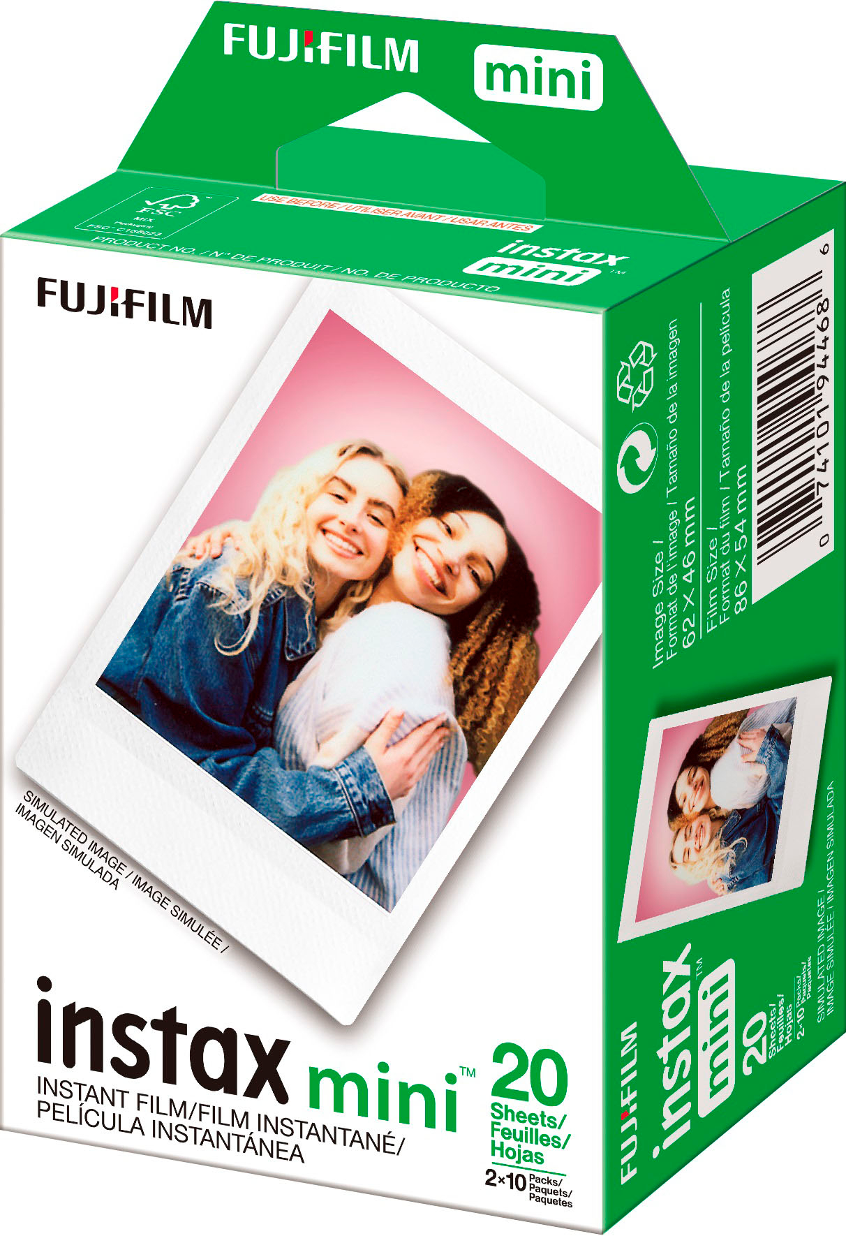 Fujifilm - instax mini Instant Color Film Twin Pack