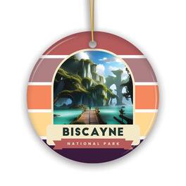 OrnamentallyYou - Black Canyon of Gunnison National Park Retro Style Ornament Colorado Tourist Attraction and Gift - Multi-colored