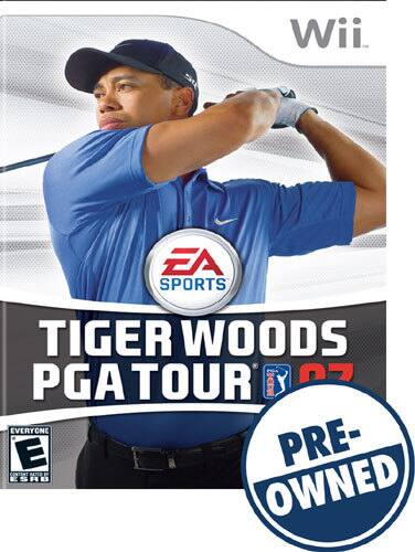 Front Standard. Tiger Woods PGA Tour 07 — PRE-OWNED - Nintendo Wii.
