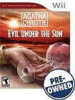 Front Detail. Agatha Christie: Evil Under the Sun — PRE-OWNED - Nintendo Wii.