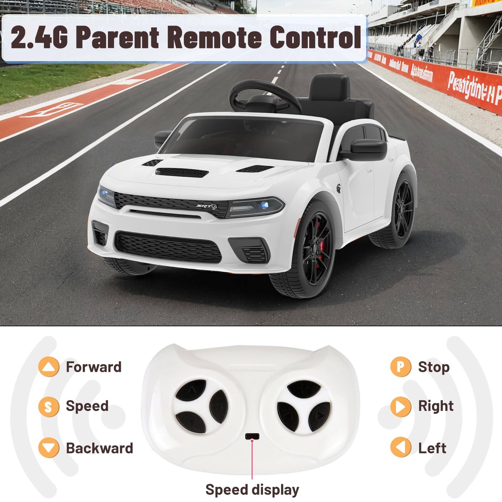 2.4G Parent Remote Control

Forward
Speed
Backward
Stop
Right
Left
Speed display
