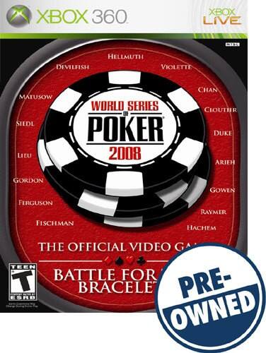 Front. Microsoft - World Series of Poker 2008: Battle for the Bracelets — PRE-OWNED.