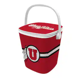 Indigo Falls - Utah Utes 16-Quart Mini Cool Bar Cooler - White