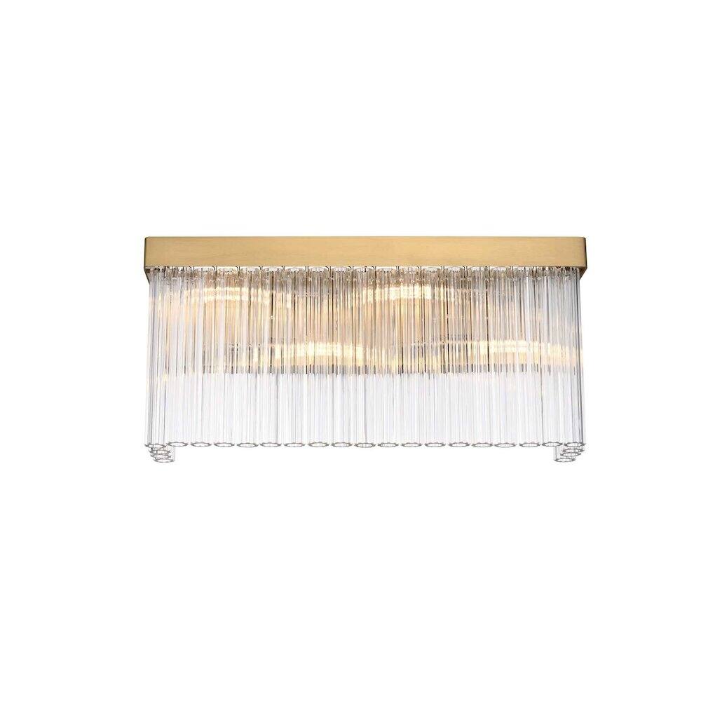 Left. Elegant Lighting - Harlow 19 inch Wall Sconce in Satin Gold - Satin Gold.
