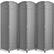 Front. Sorbus - Sorbus 6 Panel Room Divider 6 ft. Tall - Privacy Screen, Extra Wide Double Hinged Panels, Mesh Hand-Woven Design - Light Gray.