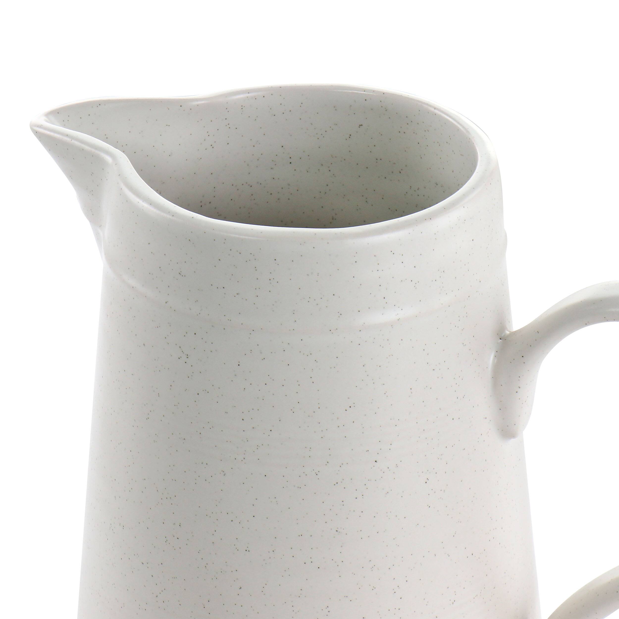 Alt View 3. Gibson - Bee and Willow Milbrook Large 60oz Serving Pitcher in Off-White - Off-White.