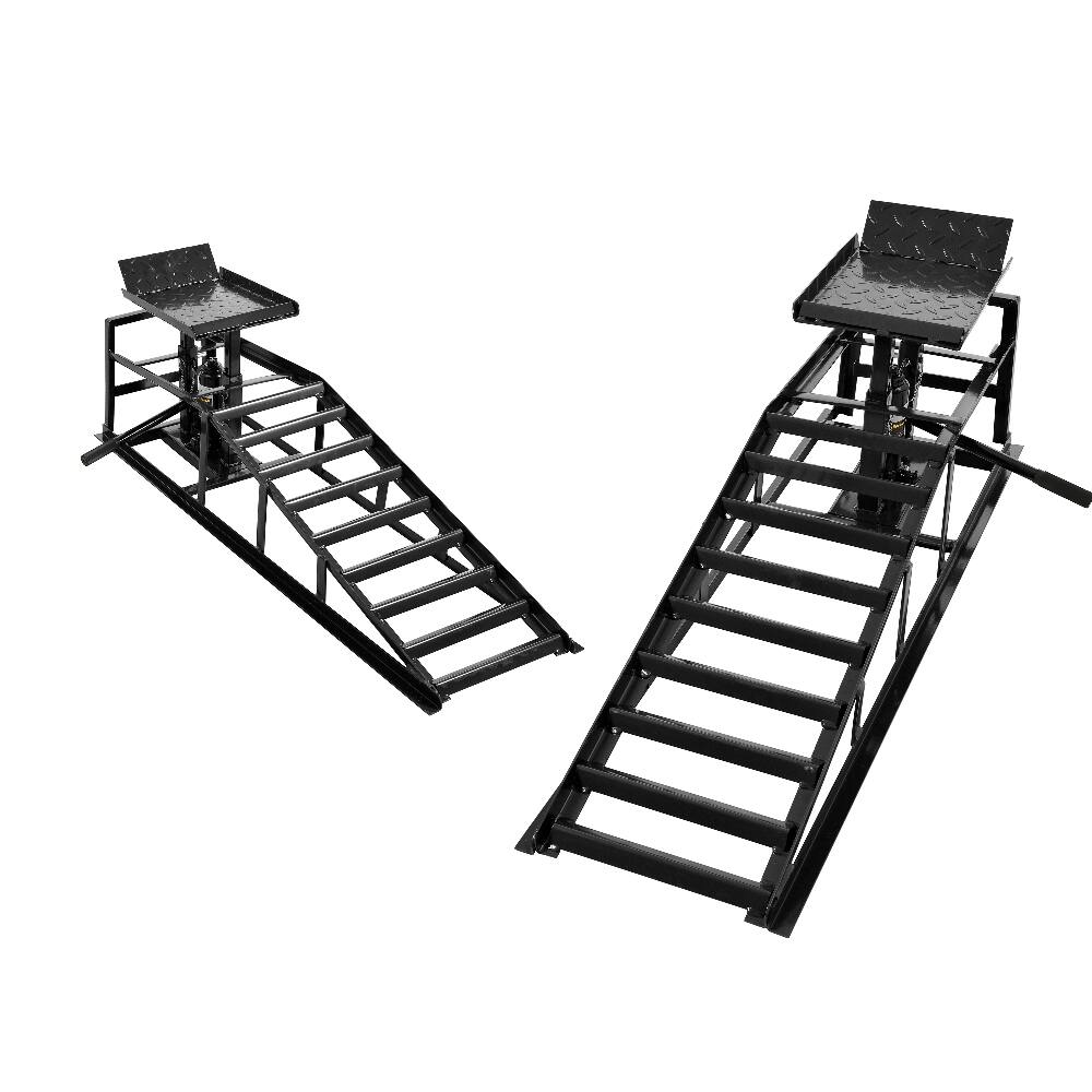 Back. Ropilly - Ropilly 5 Ton Hydraulic Car Ramps Truck Service Lift 2 Pack.