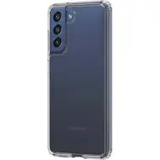 Front. SaharaCase - Hard Shell Series Case for Samsung Galaxy S21 FE 5G - Clear.