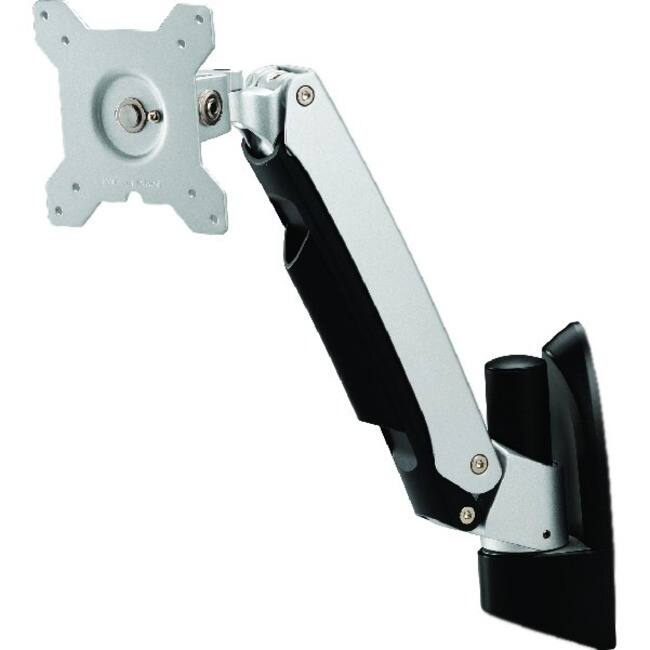 Front. Amer Networks - Amer AMR1AW Wall Mount for Monitor - TAA Compliant - 1 Display(s) Supported - 22.10 lb Load Capacity - 75 x 75, 100 x - Silver.