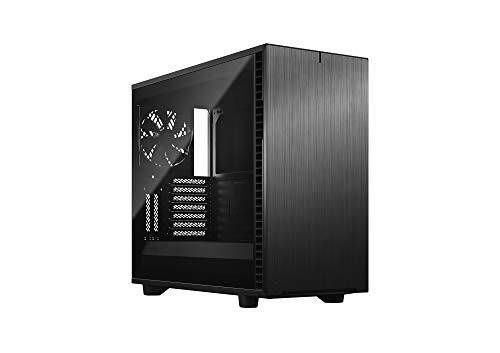 Front. Fractal Design - Define 7 Mid Tower EATX/ATX/MicroATX/Mini-ITX Black - Black.
