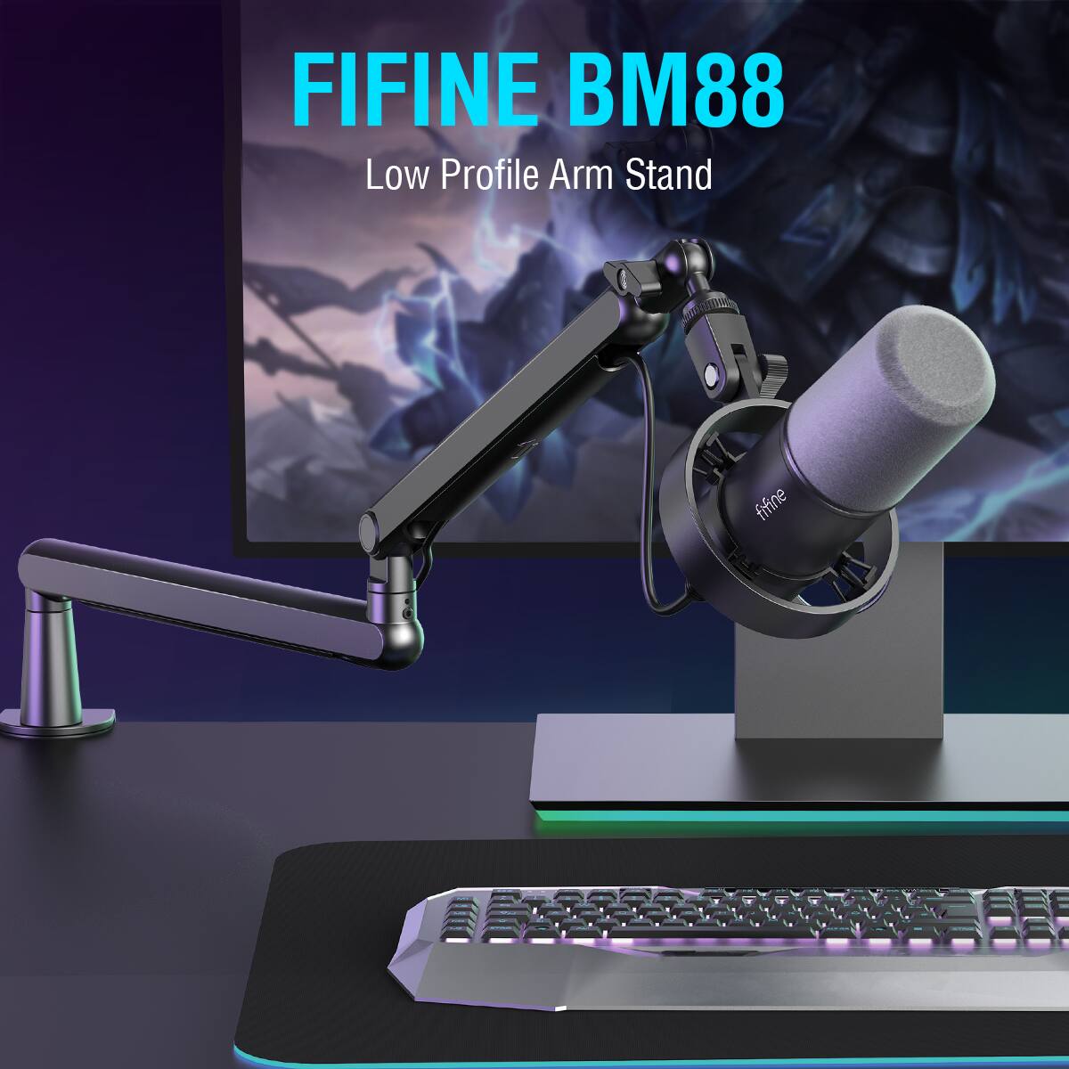 FIFINE BM88 Low Profile Arm Stand
