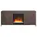 Front. Camden&Wells - Granger Crystal Fireplace TV Stand for Most TVs up to 65" - Alder Brown.