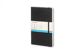 Moleskine - Classic Hard Cover Notebook, Dotted, 5" x 8.25" - Black