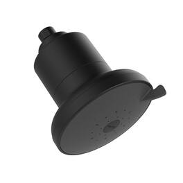 AquaTru - Shower Filter Removes Impurities from Hard Water for Healthy Skin, Scalp & Hair - Matte Black