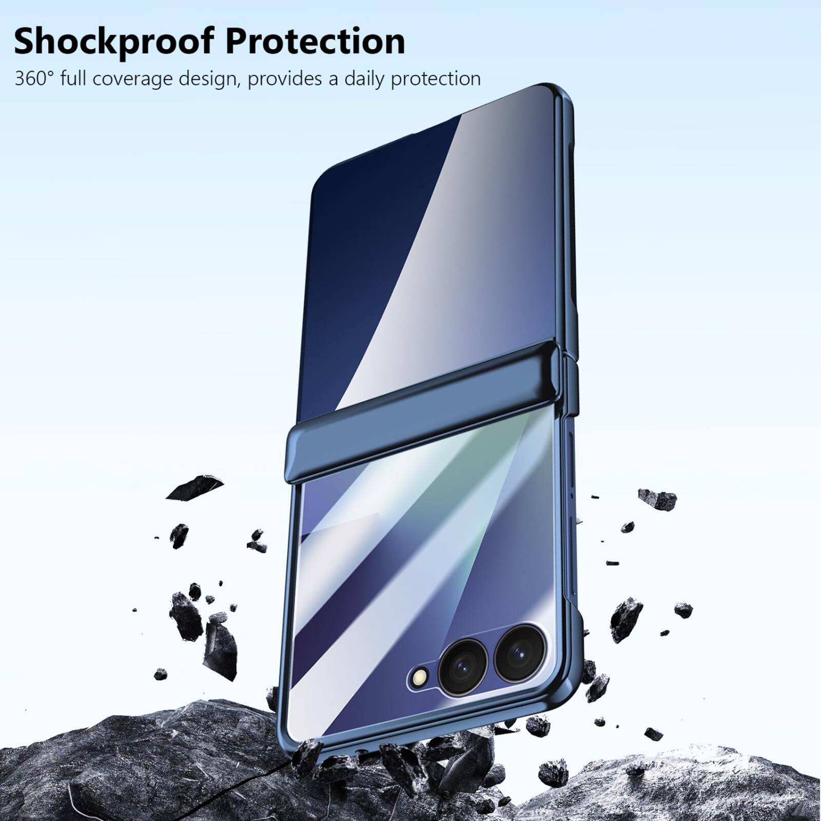 Shockproof Protection  
360° full coverage design, provides a daily protection