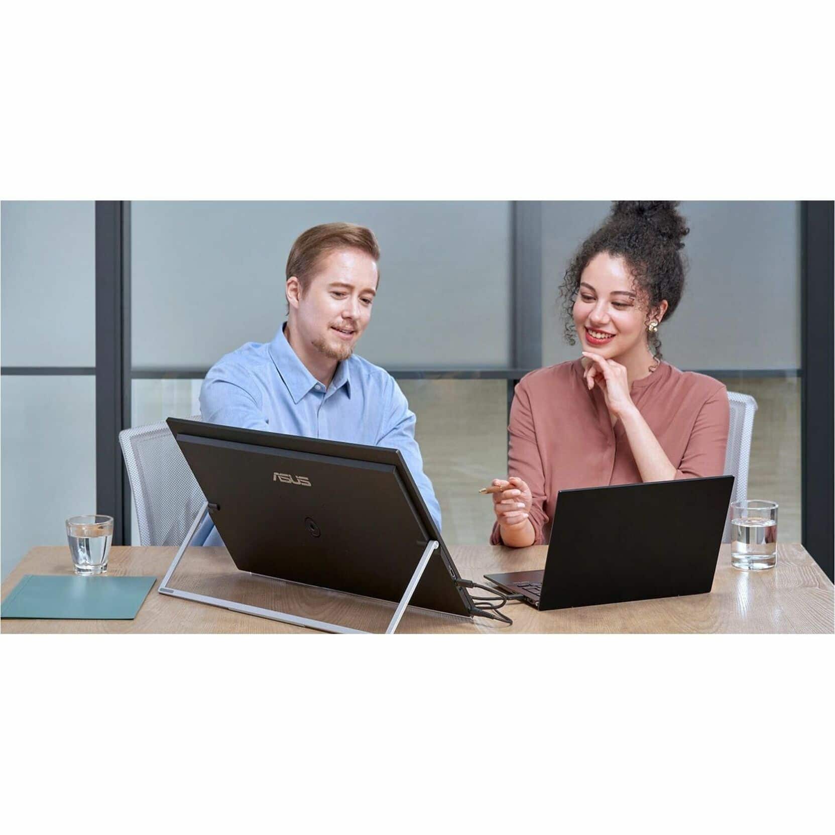 Alt View 7. ASUS - ZenScreen 24" FHD IPS 75Hz Portable Monitor (HDMI, USB-C) - Black.