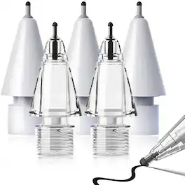 RTMB - Pencil tips for the Apple Pencil Pro that are compatible with the Apple 2nd 1st Gen - clear&white