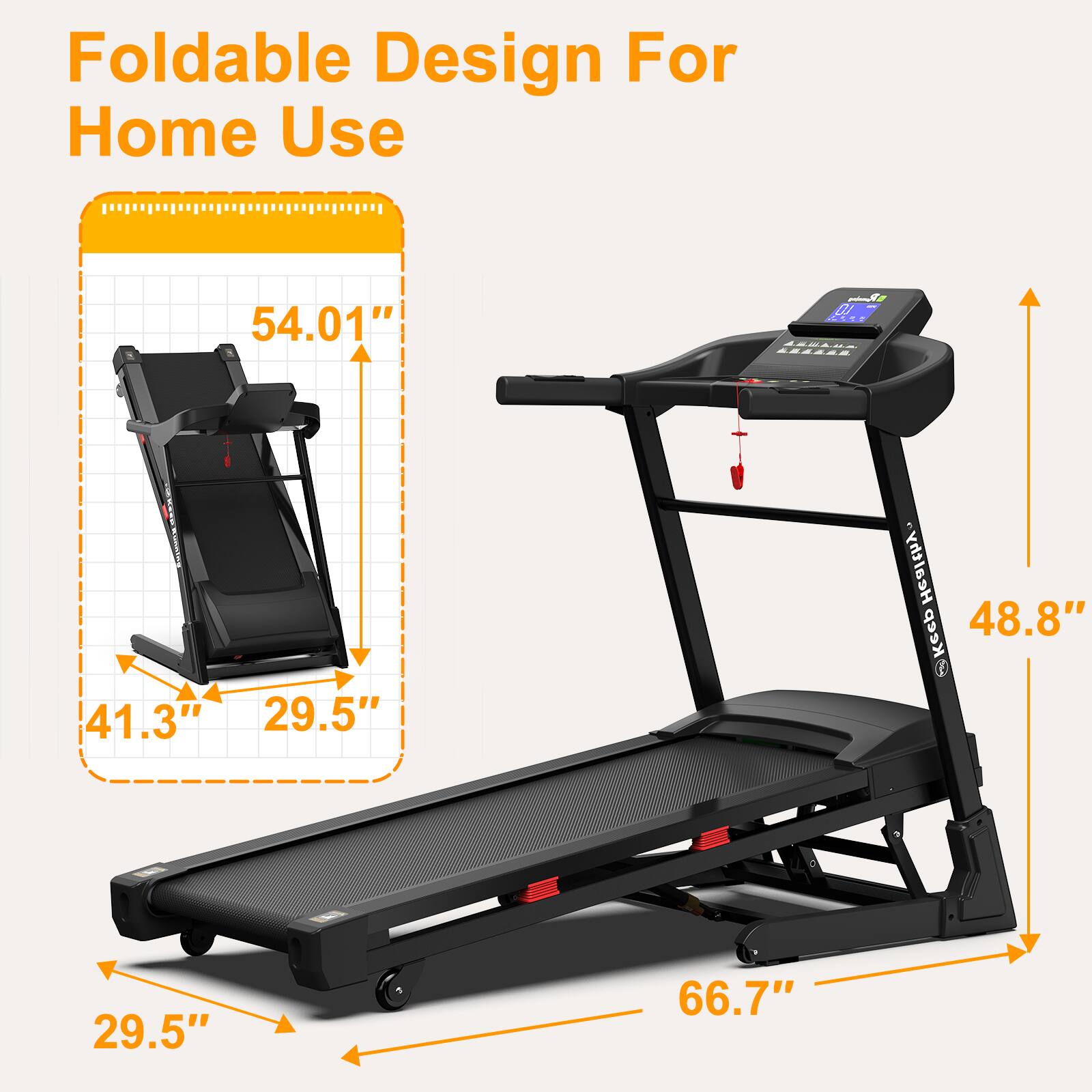 Foldable Design For Home Use

54.01"  
41.3"  
29.5"  
48.8"  
29.5"  
66.7"